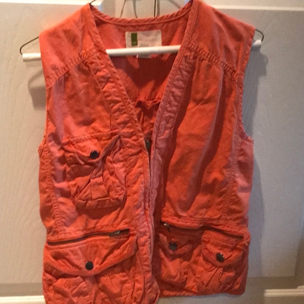 Urban Outfitters coral utility vest